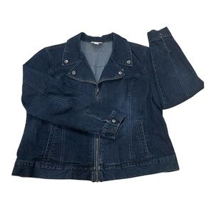 Style & Co. Dark Blue Jean Jacket